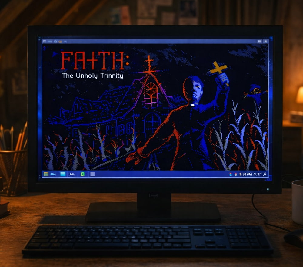 FAITH: the Unholy Trinity Game: Retro Horror and Modern Dread
